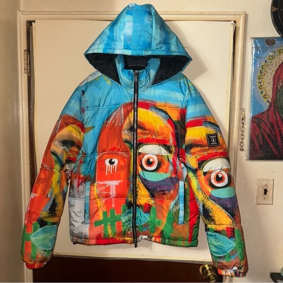 TANGO HOTEL SELF PORTRAIT PUFFER JACKET Men Size Medium - Picture 6 of 13